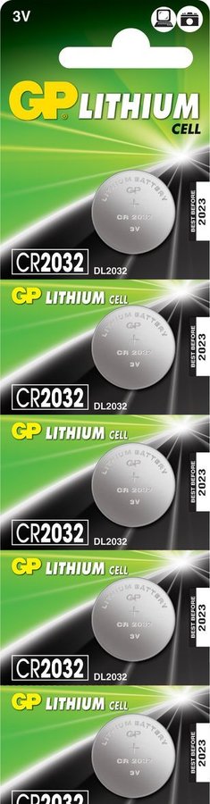  GP BATTERIES  GP Lithium CR2032 - 5 .    /